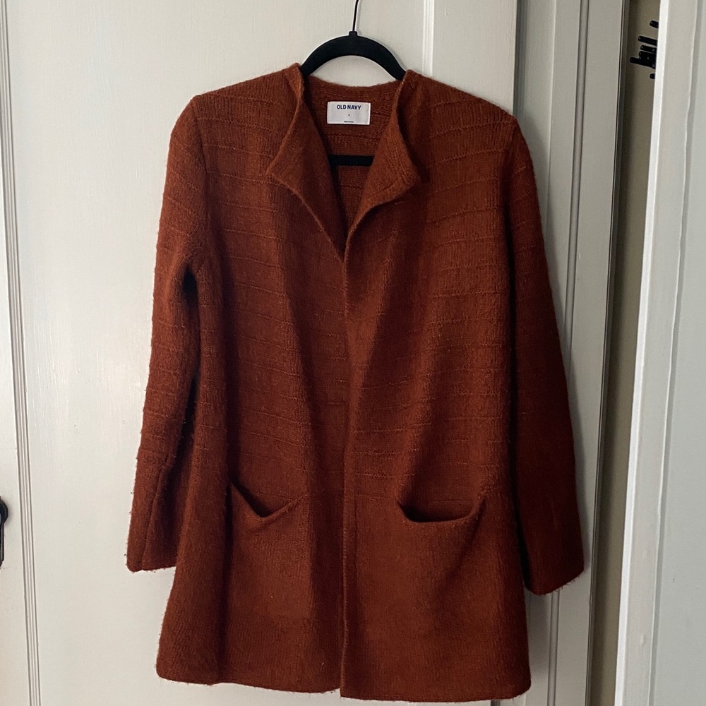 Old Navy Rust Sweater Coat